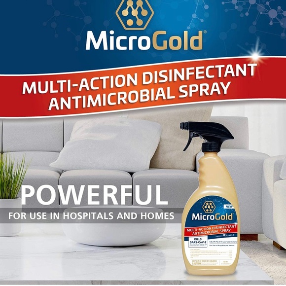 MICROGOLD 2 COUNT Multi-Action Disinfectant & Antimicrobial 48oz total weight - Picture 4 of 8
